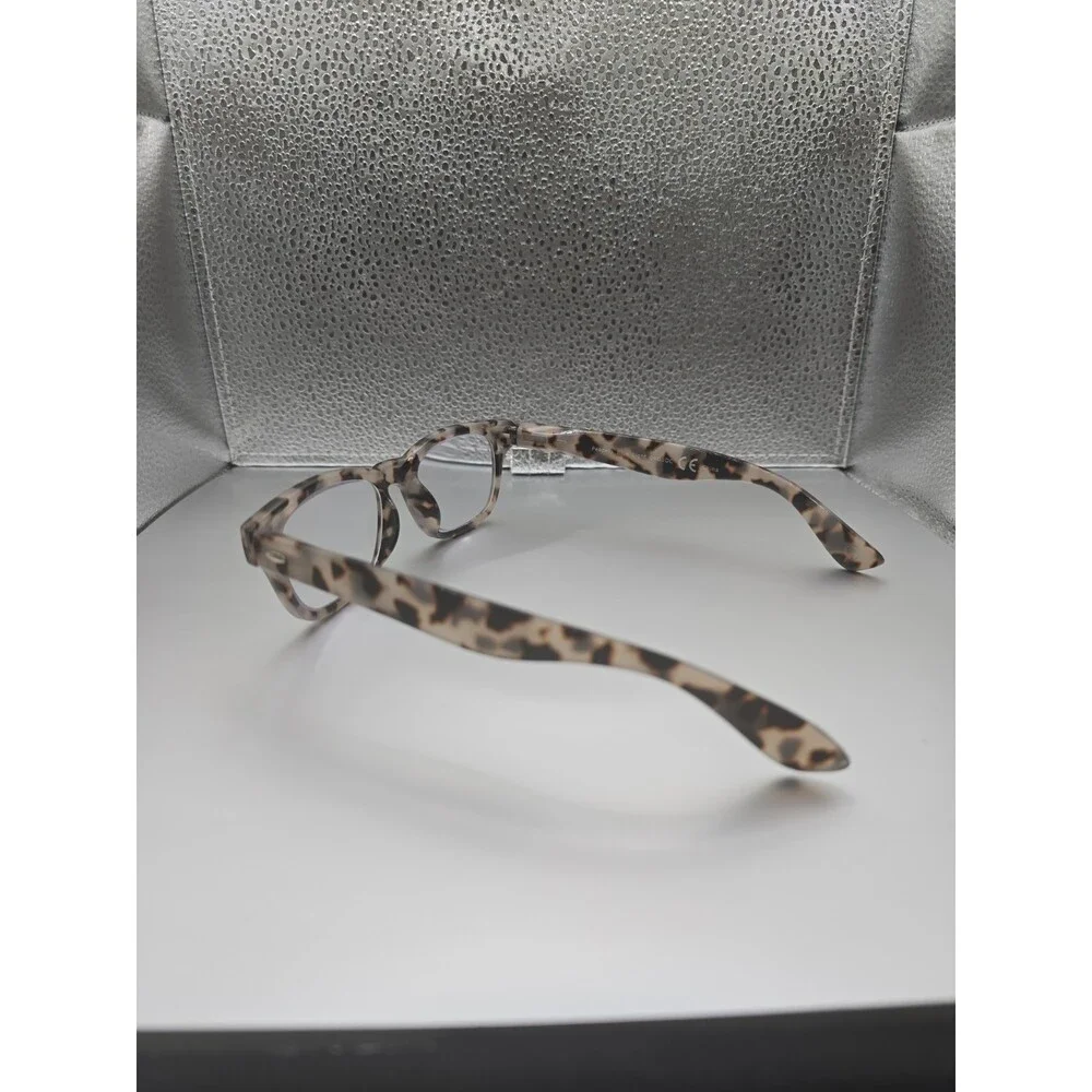Peepers Grey Tortoise Blue Light Block Reading Glasses 2600 Clark +2.50 Academia